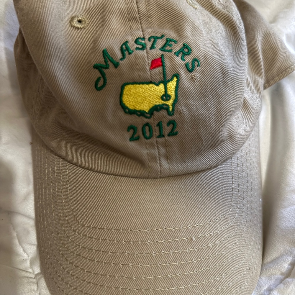 The Masters golf tournament signature cap 2012